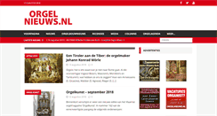 Desktop Screenshot of orgelnieuws.nl